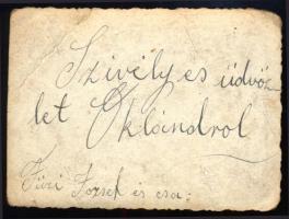 1938 Oklánd (Homoródoklánd, Ocland), Erdély, unitárius templom, feliratozott fotó, viseltes állapotb...