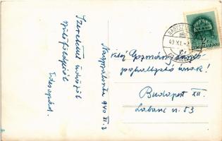 1940 Nagyszalonta, Salonta; bevonulás, "Isten hozott szép magyar leventék, aranyos vitézek!&quo...