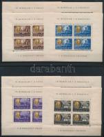 1947 F. D. Roosevelt egyenes állású kisívsor (140.000) (20f kis hiba, 30f, 50f, 70f törések a kerete...