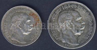 1913. 2K Ag T:3+ , 1915. 1K "Ferenc József" Ag T:2/3+