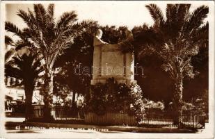 1938 Beirut, Beyrouth; Monuments des Martyres / martyrs' monument (glue mark)
