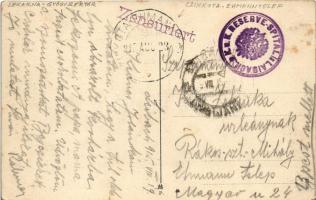 1915 Ljubljana, Laibach; Marijin trg / square, pharmacy, monument + "K.U.K. RESERVE-SPITAL IN L...