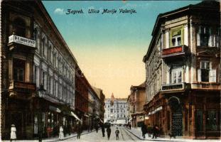 Zagreb, Zágráb; Ulica Marije Valerije / Mária Valéria utca, Dr. E. Radosevic fogorvos rendelője, ban...