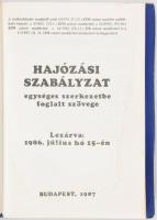 1987 Hajózási szabályzat egységes szerkezetbe foglalt szövege, 113+61p