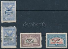 1930 Zeppelin Mi 337 + 342 + 344 + 345