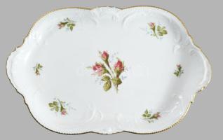 Rosenthal kínáló és 5 darab tál domború mintával, jelzett, 28,5x18 cm, d: 20 cm