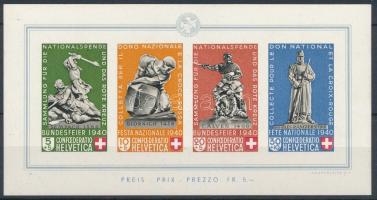 Svájc 1940 Pro Patria blokk Mi 5 (Mi EUR 400.-)