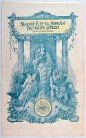 1921. Budapest "Magyar Élet- és Járadék-Biztosító Intézet" kitöltött életbiztosítási kötvé...