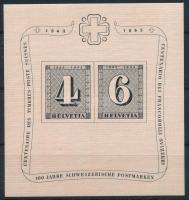 Svájc 1943 100 éves a svájci bélyeg blokk Mi 8 (Mi EUR 100.-)