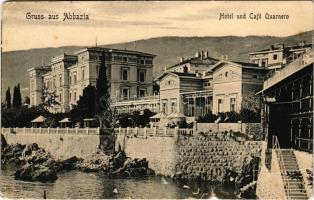 1909 Abbazia, Opatija; Hotel und Café Quarnero (b)