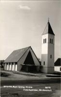 Csáva, Stoob; Evang. Kirche / Evangélikus templom / Lutheran church. Foto Egelseer (Wr. Neustadt) - ...