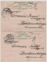 2 db RÉGI dombornyomott művészlap: vívás, korcsolyázó hölgy / 2 pre-1945 Embossed art postcards: fen...