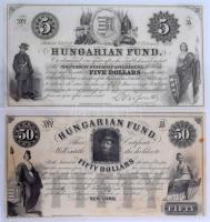 1852. 1Ft "Kossuth bankó" kitöltetlen "A" ,"B" ,"C" ,"D...