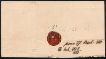 1841 8kr portós levél kék "F.OFEN" - Boly