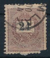 1899 24kr "b" számvízjelállással (110.000) (foghiba, berepedt papír alul / perf. fault, de...