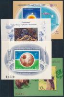 Románia 1974-1982 4 db klf vágott blokk stecklapon