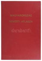 1976 Magyarország nemzeti atlasza térkép melléklettel, műbőr kötésben