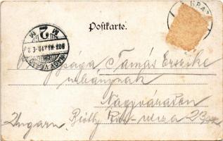 1903 Graz (Steiermark), Geidorfplatz / square, street. Schneider &amp; Lux (Rb)