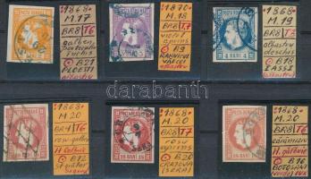 1868 6 db bélyeg