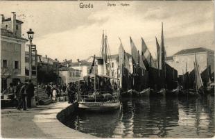 1907 Grado, Porto / Hafen / port (pinholes)