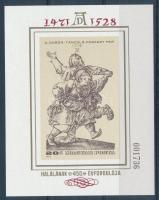 1979 Festmény XVIII. - Albrecht Dürer vágott blokk