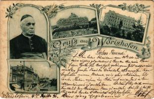 1897 Bad Wörishofen, Kinderasyl, Kneippianum, Prälat Kneipp, Kurhaus / children's asylum, orpha...