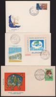 Románia 1965-1978 9 db FDC