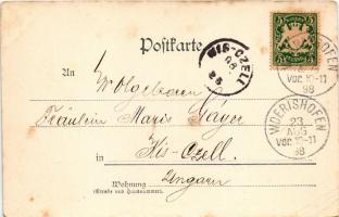 1898 Bad Wörishofen, Totalansicht, Kurhaus / spa (EB)