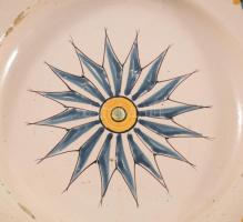 Tányér. 1780-1820 körül, Murány / Felvidék, jelzés nélkül, restaurált, d: 29,5 cm /// Plate. Circa 1...