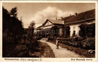 1940 Büdszentmihály, Gróf Dessewffy kastély (EK)