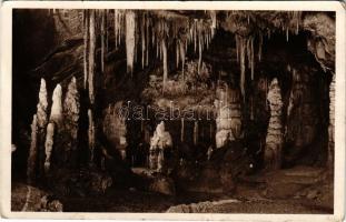 1941 Aggteleki cseppkőbarlang, Minerva temploma, belső. Dr Kessler Hubert felvétele (EK)