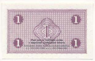 Csehszlovákia 1986. 1K (börtönpénz) vízjeles papíron T:UNC
Czechslovakia 1986. 1 Koruna (prison mon...