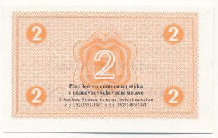 Csehszlovákia 1986. 2K (börtönpénz) vízjeles papíron T:UNC
Czechslovakia 1986. 2 Koruny (prison mon...