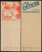 Dr. Oetker 2 darab számolócédula, minimális lapszéli hibával