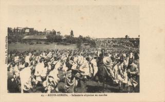 Addis Ababa with Ethiopian infantrymen