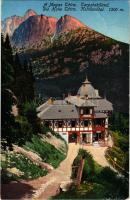 Tátra, Magas-Tátra, Vysoké Tatry; Tarpatakfüred, szálloda / Kohlbachtal / valley, hotel