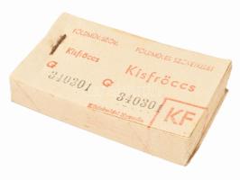 cca 1970 Kisfröccs, kocsmai tömbök, sorszámozottak, 100 db-osak