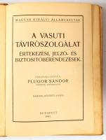 Plugor Sándor: A vasuti távirószolgálat. Értekezési, jelző- és biztosítóberendezések. Bp., 1943, Mag...