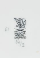 Kalocsai Porcelán hamuzó. Jelzett, hibátlan, 14x12 cm