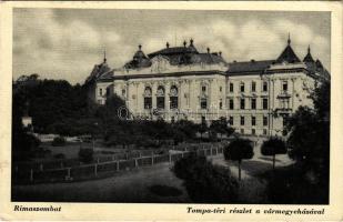 1940 Rimaszombat, Rimavská Sobota; Tompa tér, Vármegyeháza / square, county hall (EK)