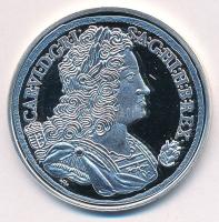 DN "Magyar tallérok utánveretben - III. Károly tallérja 1733" jelzetlen Ag emlékérem kapsz...