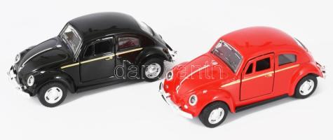 2 darab Volkswagen Bogár makett, h: 11 cm