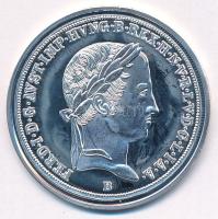 DN "Történelmi féltallérok utánveretben - V. Ferdinánd féltallérja 1837" jelzetlen Ag emlé...