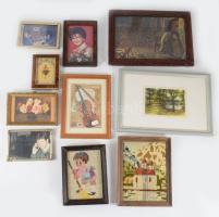 10 darab klf méretű képkeret, különféle anyagból