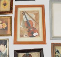 10 darab klf méretű képkeret, különféle anyagból