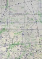 1970-1973 Jepco Avigation légiforgalmi / légifolyosó térképek, 2 db (Dél-Európa, Kelet-Afrika), 41x8...