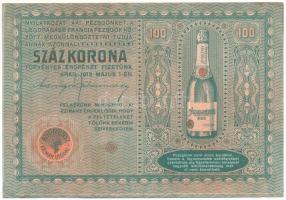 1913. május 1. Arad "Andrényi Kálmán Utódai" pezsgőreklám nyereményjáték felhívással 100K-...