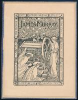 John Vinycomb (1833-1928): James Murray. Klisé, papír, jelzett a klisén, teteje papírra rögzítve. 10...
