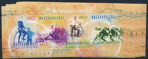 2002 A kerékpár története 10 db blokk (10.000)