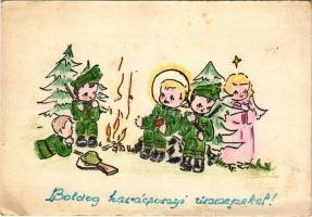 Boldog karácsonyi ünnepeket! Kiadja az esztergomi tanítónőképző 416. diákkaptár s: Greskovits Terka ...